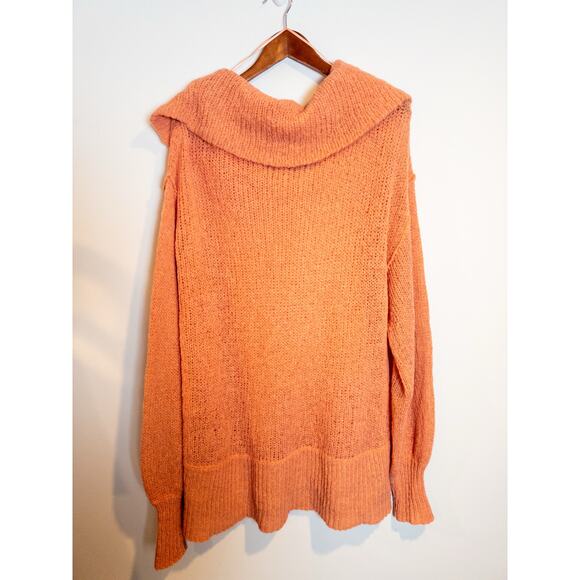 Free People Ophelia Alpaca Blend Slouchy Off-Shoulder Sweater Size Small - Picture 5 of 8